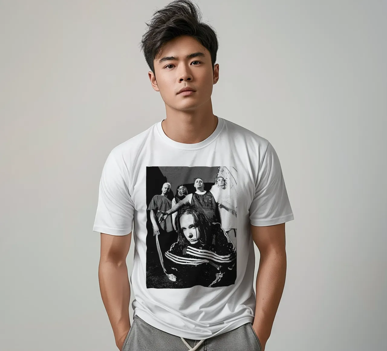 art du groupe korn t-shirt de vanhesling