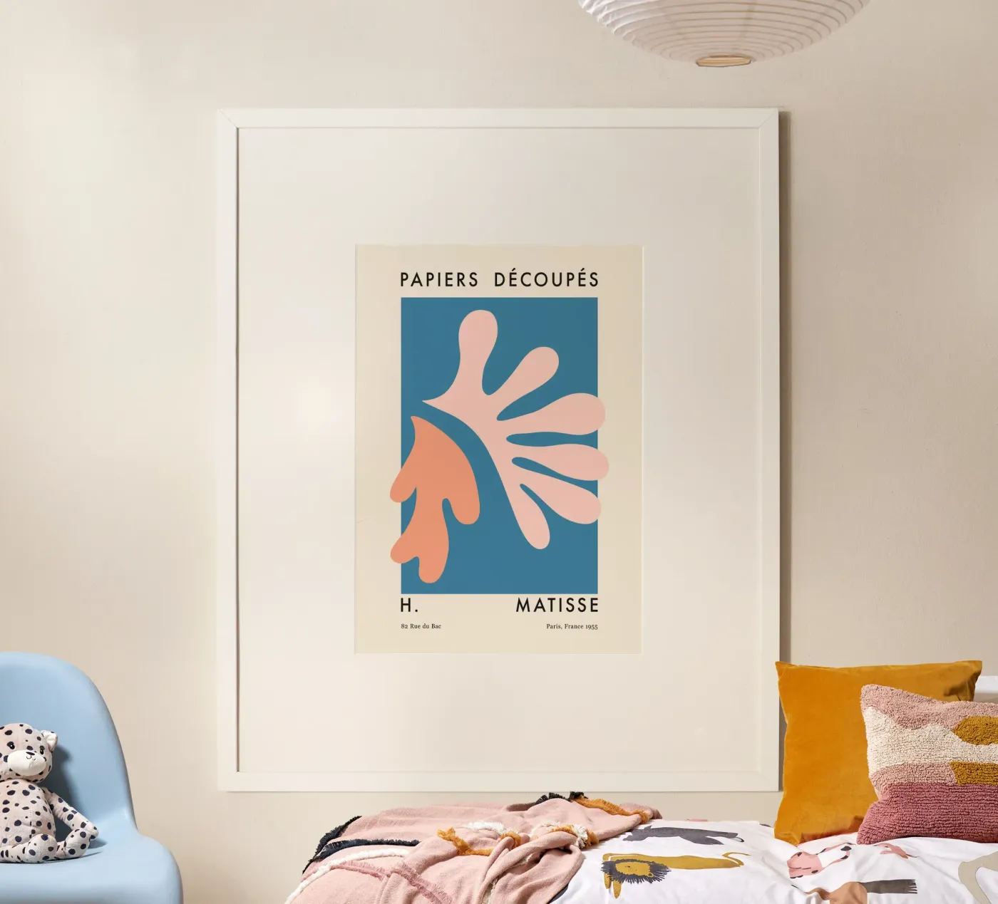 abstract cutout poster van sazkia art