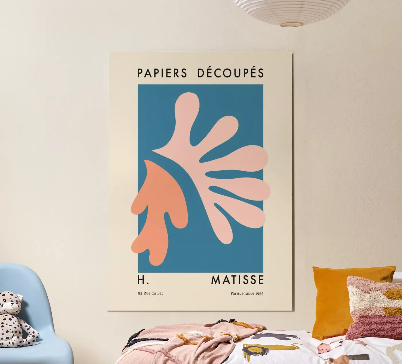 abstract cutout poster van sazkia art