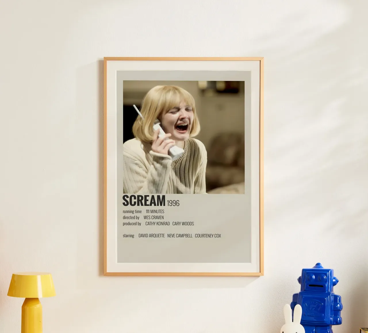 SCREAM 1996 poster con telaio in legno da MVFminimalist