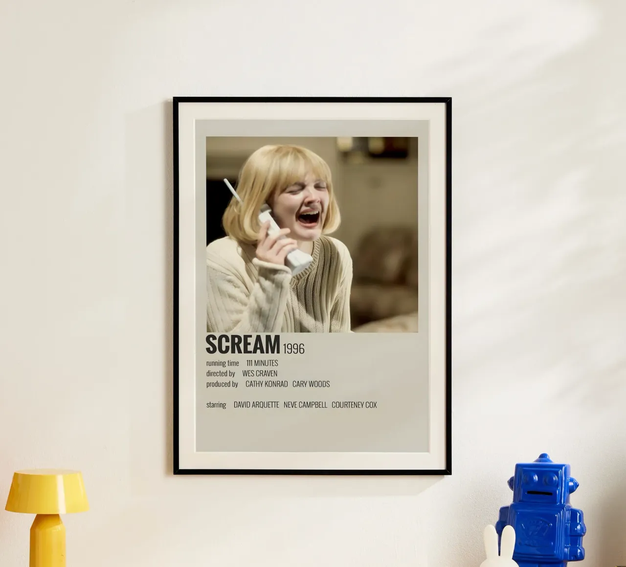 SCREAM 1996 poster con telaio in legno da MVFminimalist