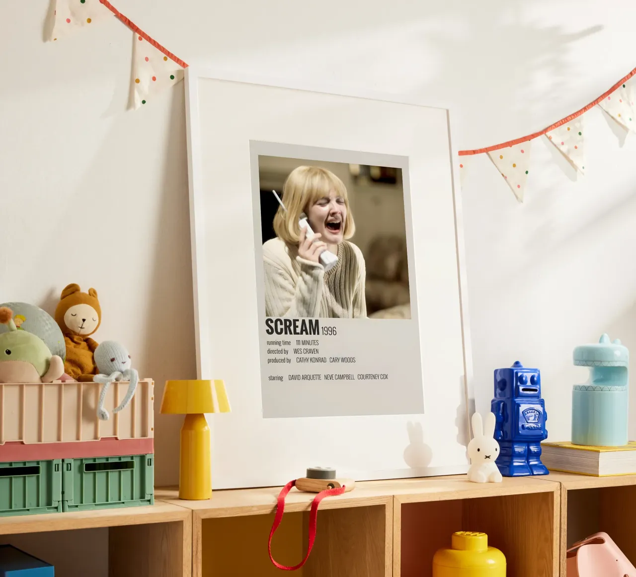 SCREAM 1996 poster con telaio in legno da MVFminimalist