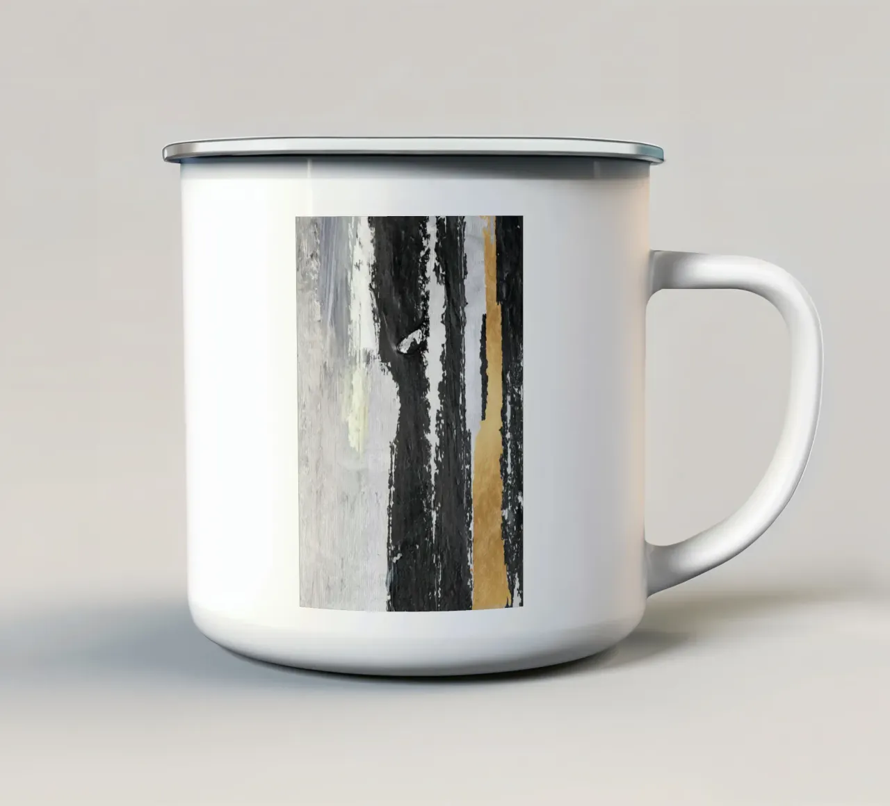 abstract texture x tazza in smalto da vintageshop