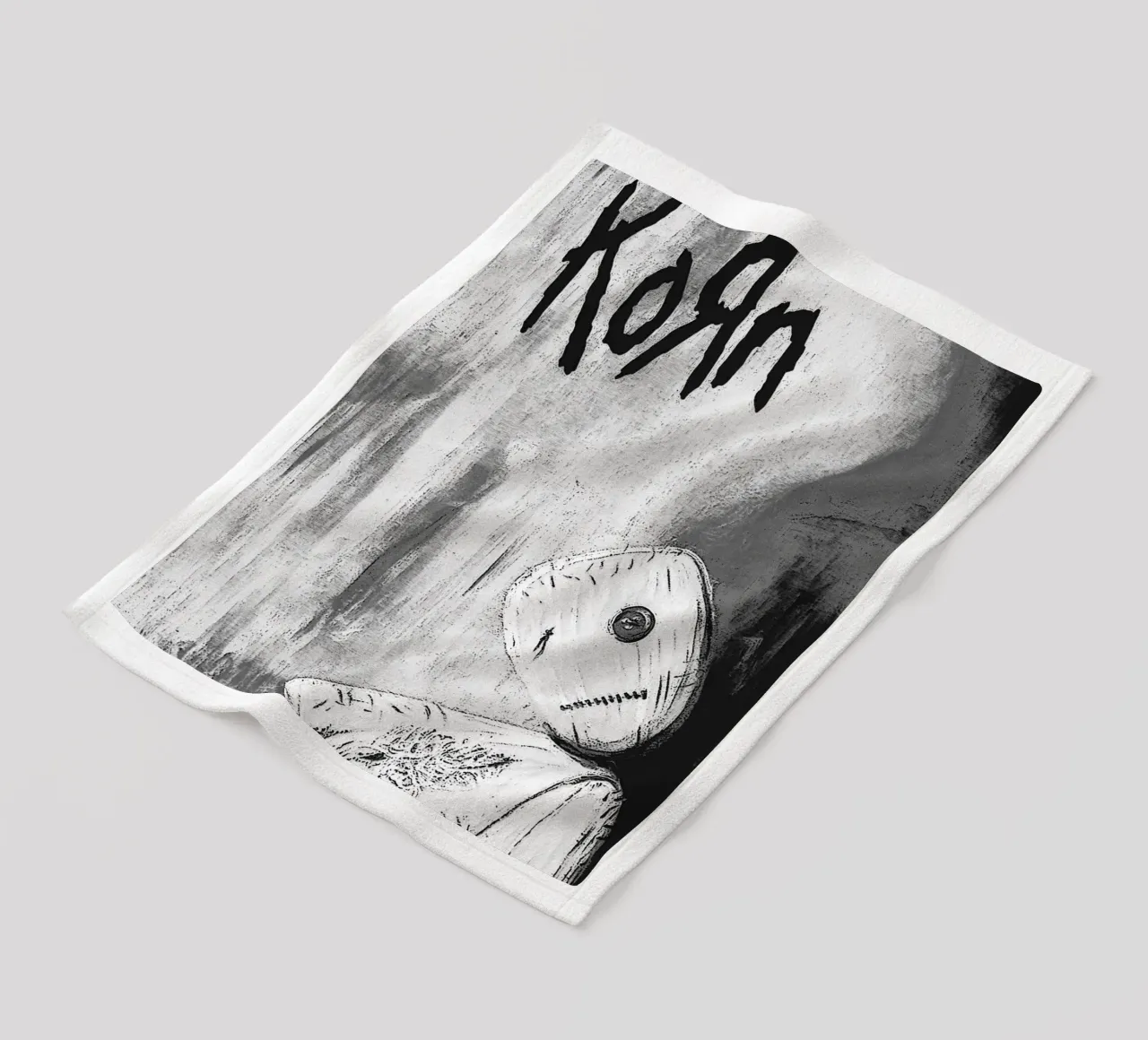 korn band art fleece blanket by vanhesling