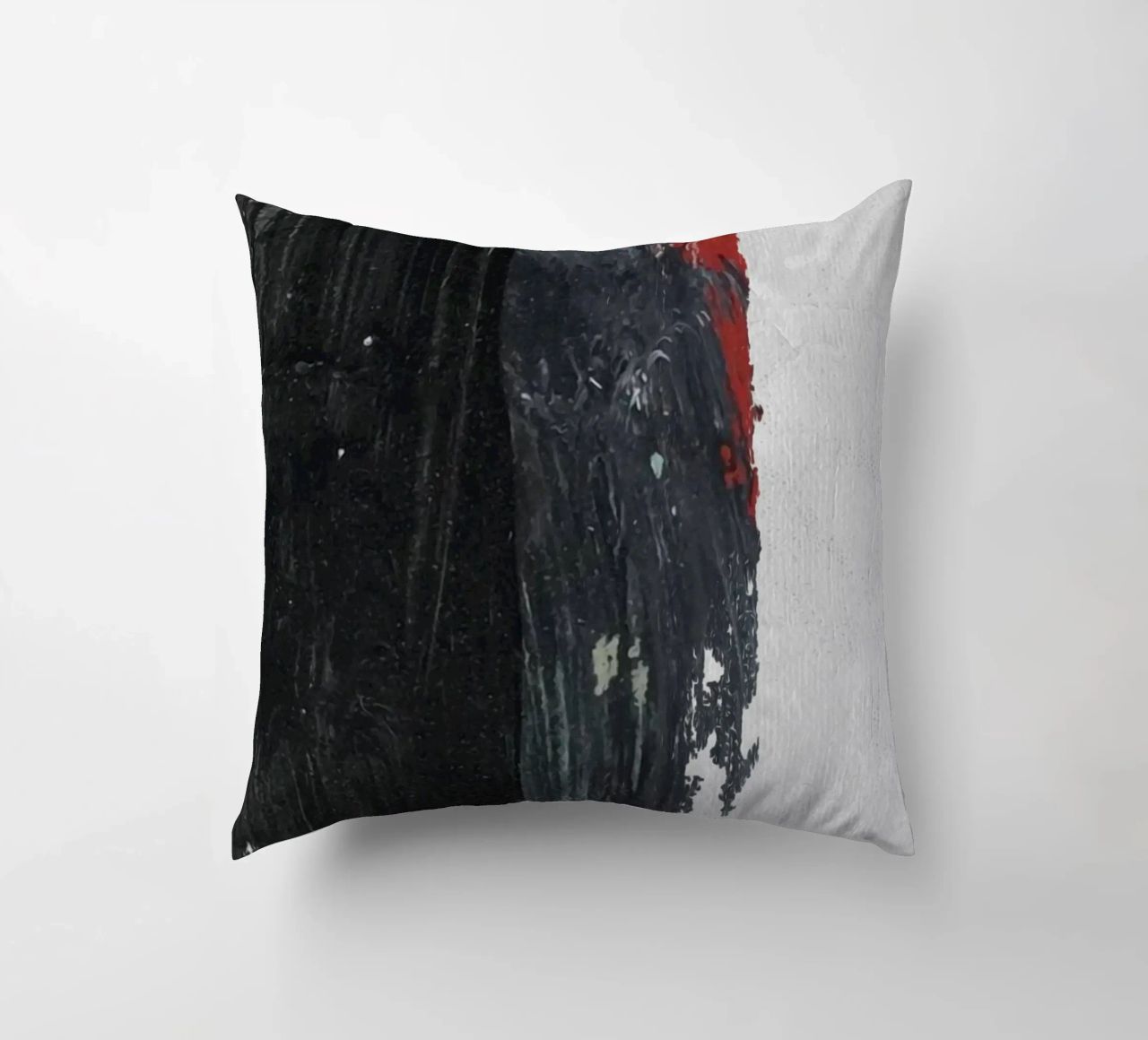 abstract texture black and red cuscino da vintageshop