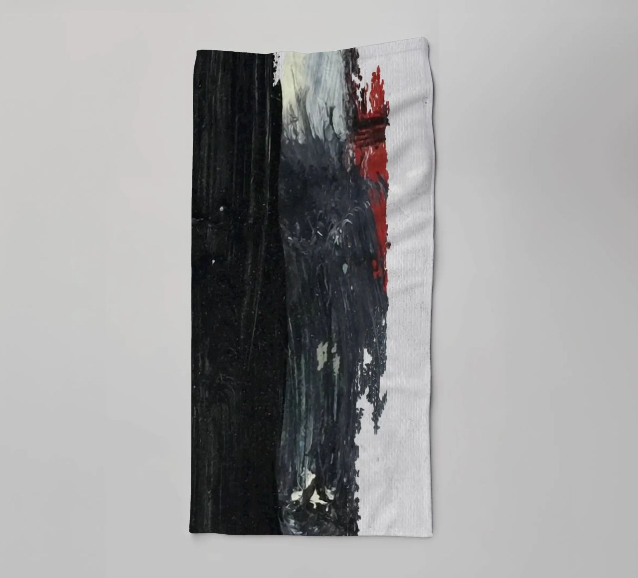abstract texture black and red asciugamano da bagno da vintageshop
