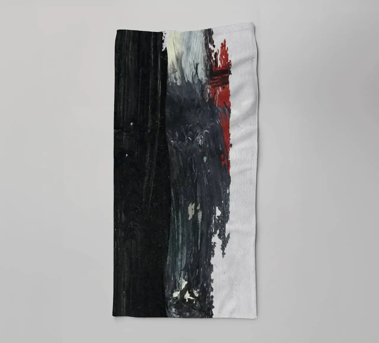 abstract texture black and red asciugamano da bagno da vintageshop