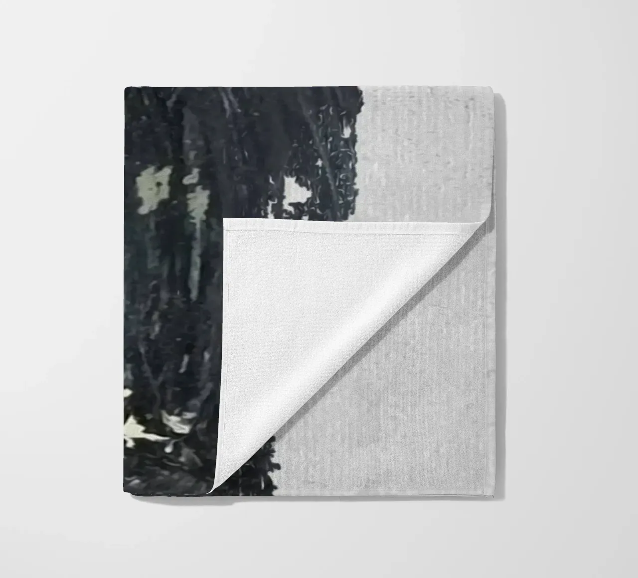 abstract texture black and red telo mare da vintageshop