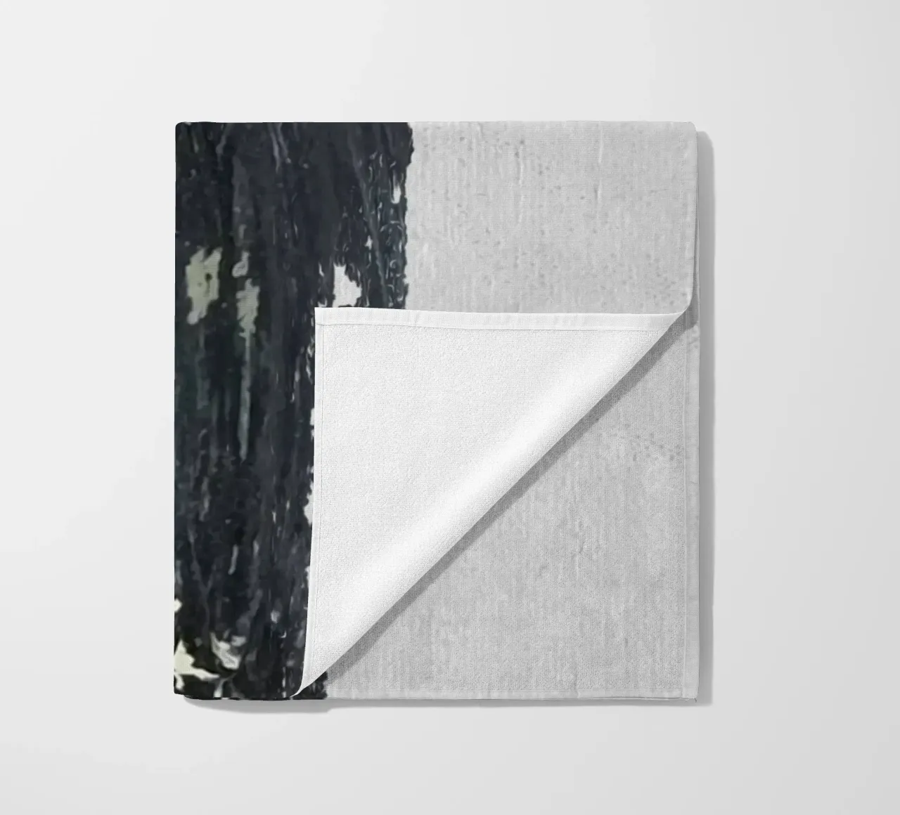 abstract texture black and red telo mare da vintageshop