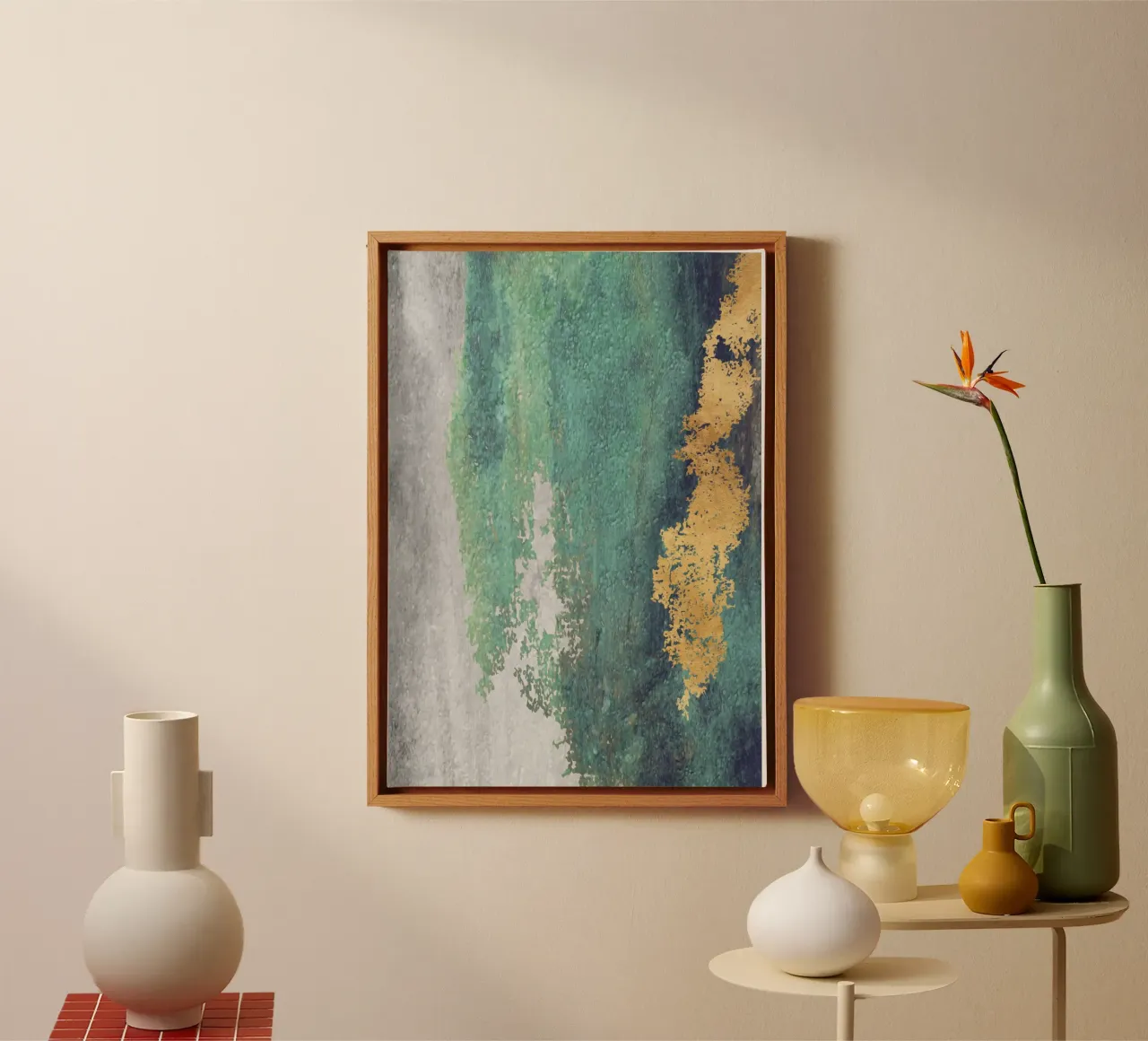 abstract texture xl tela con Cornice a cassetta da vintageshop