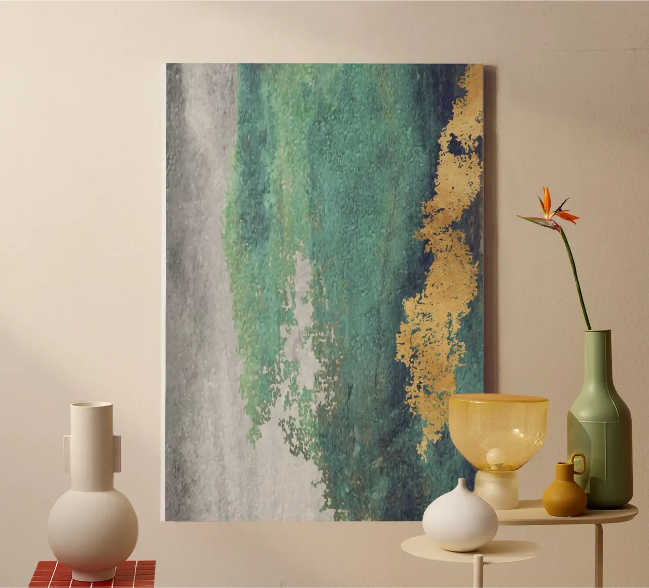 abstract texture xl tela con Cornice a cassetta da vintageshop