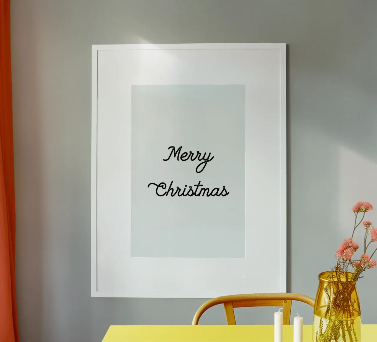 Merry Christmas Handwriting hahnemühle by Monika Strigel