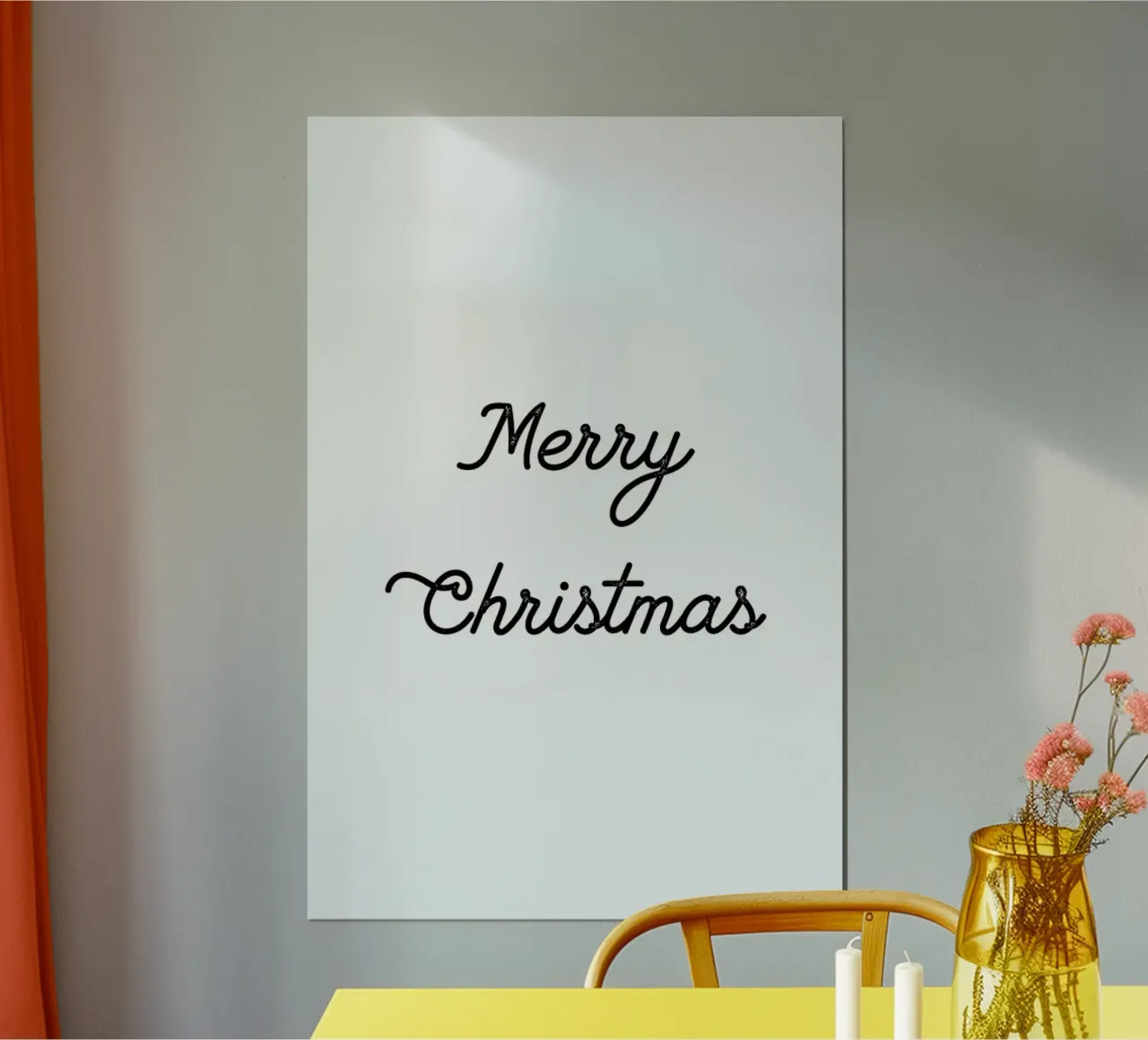 Merry Christmas Handwriting hahnemühle by Monika Strigel