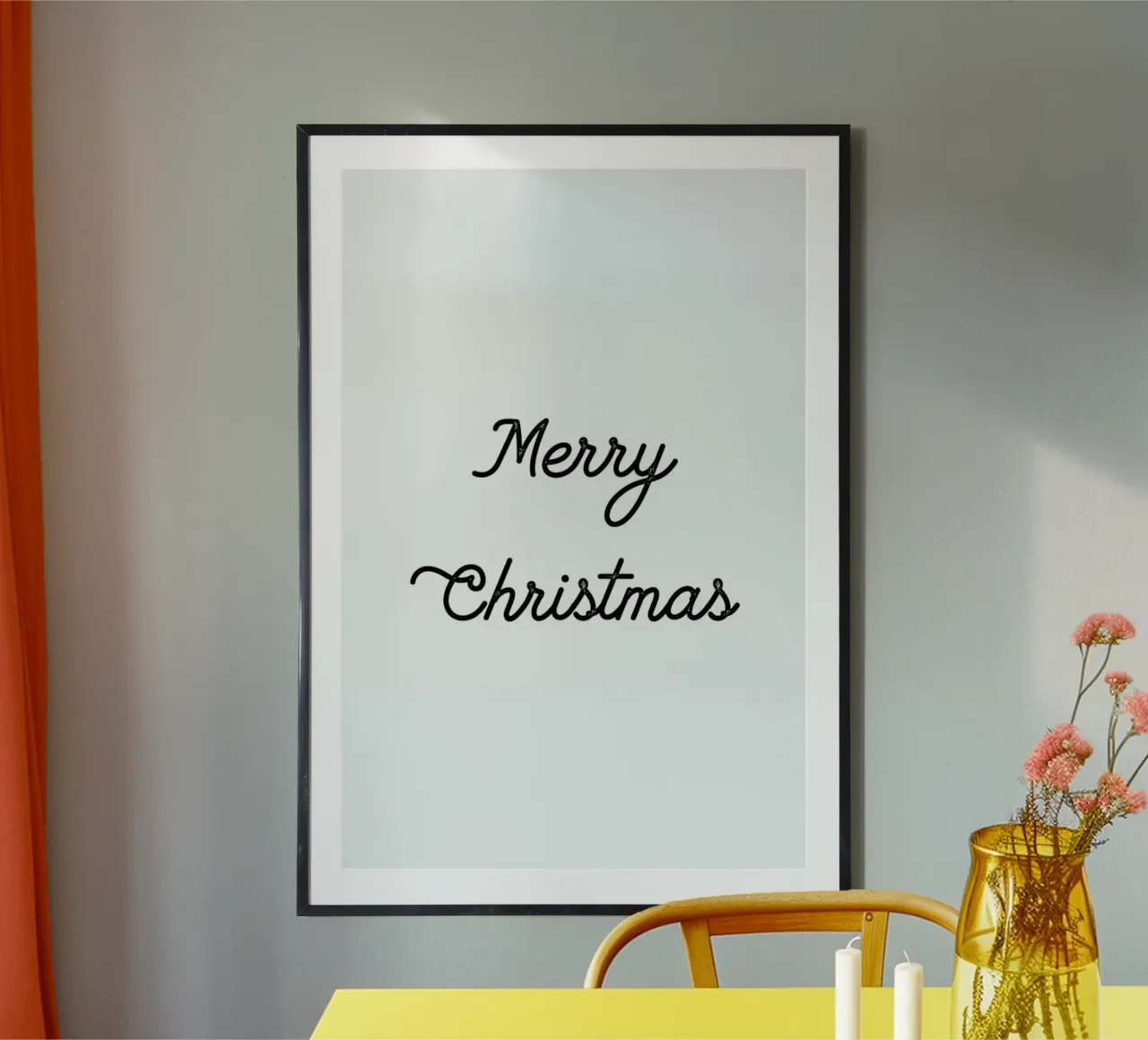 Merry Christmas Handwriting hahnemühle by Monika Strigel