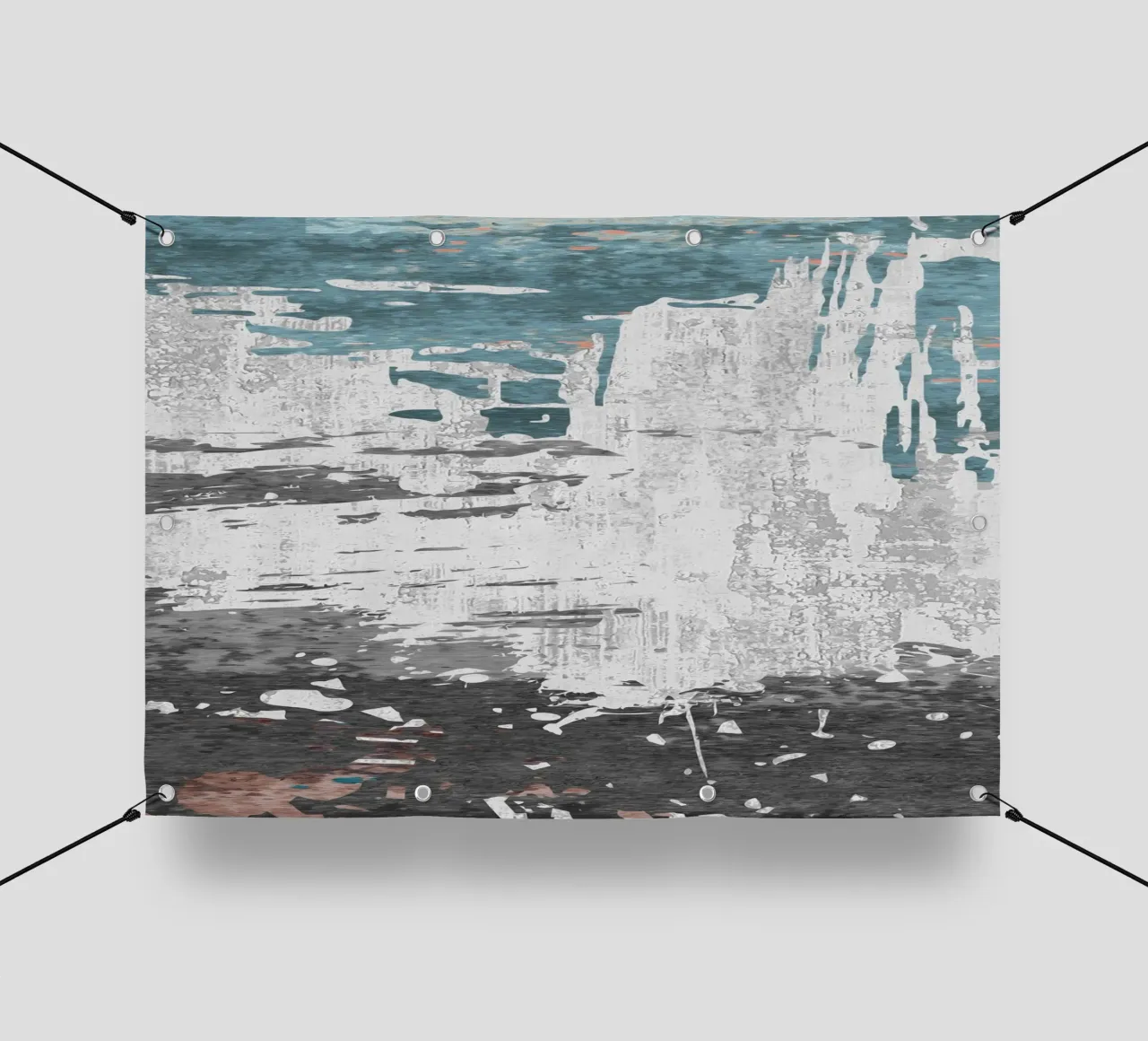 abstract texture splash telo in pvc da vintageshop