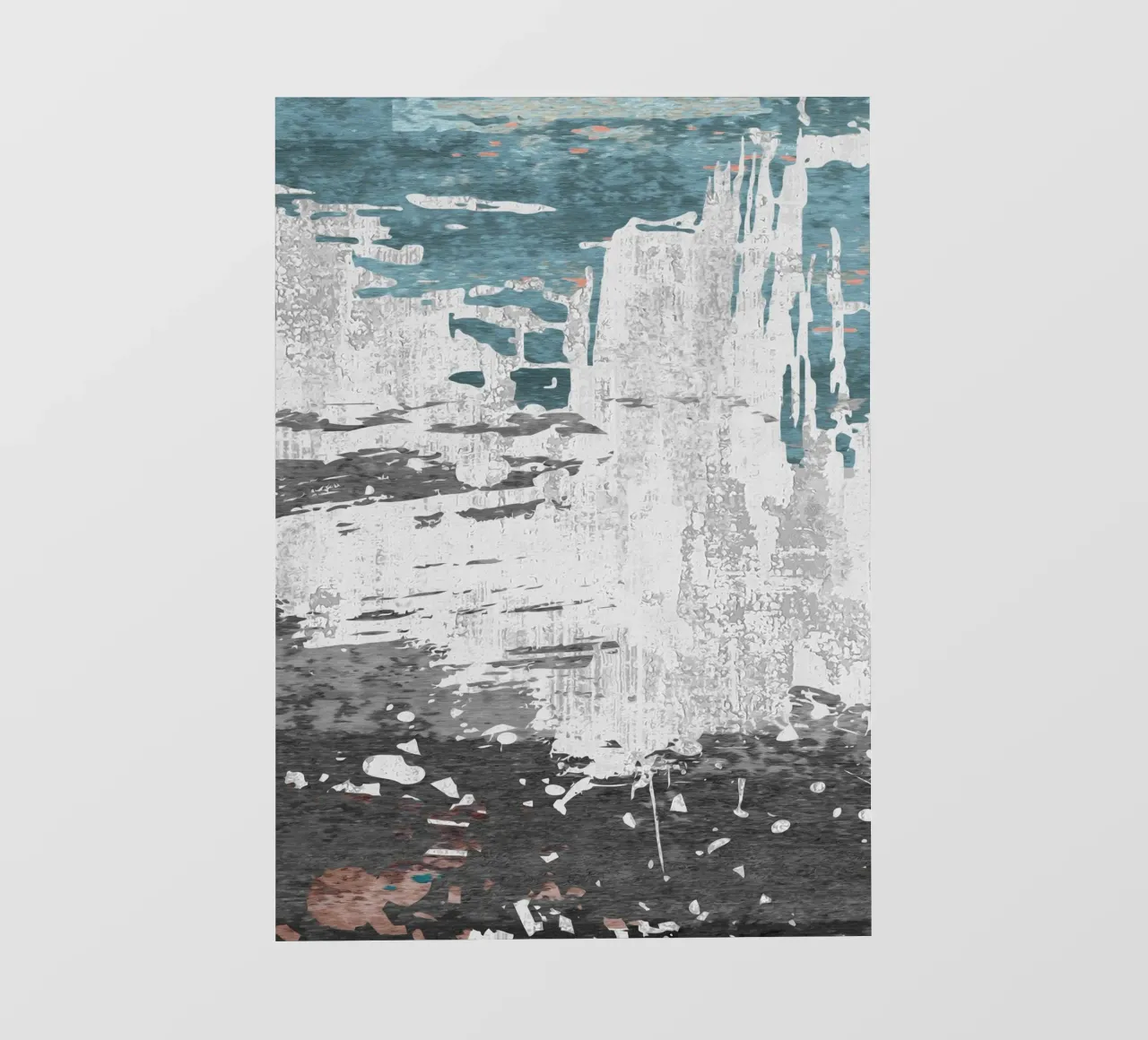abstract texture splash telo in pvc da vintageshop