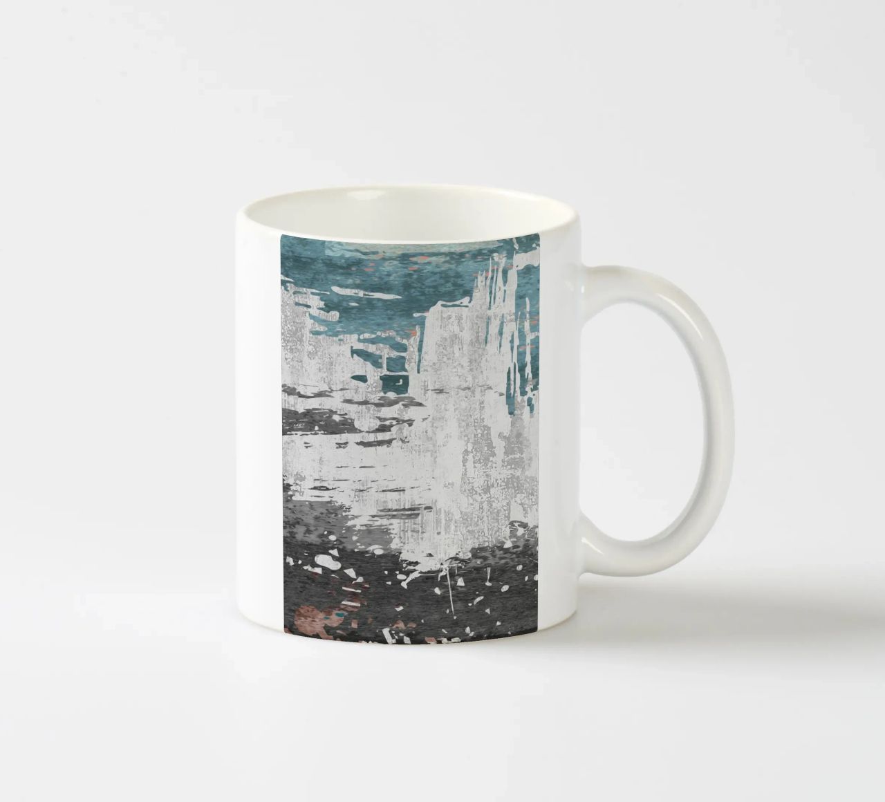 abstract texture splash tazza in ceramica da vintageshop