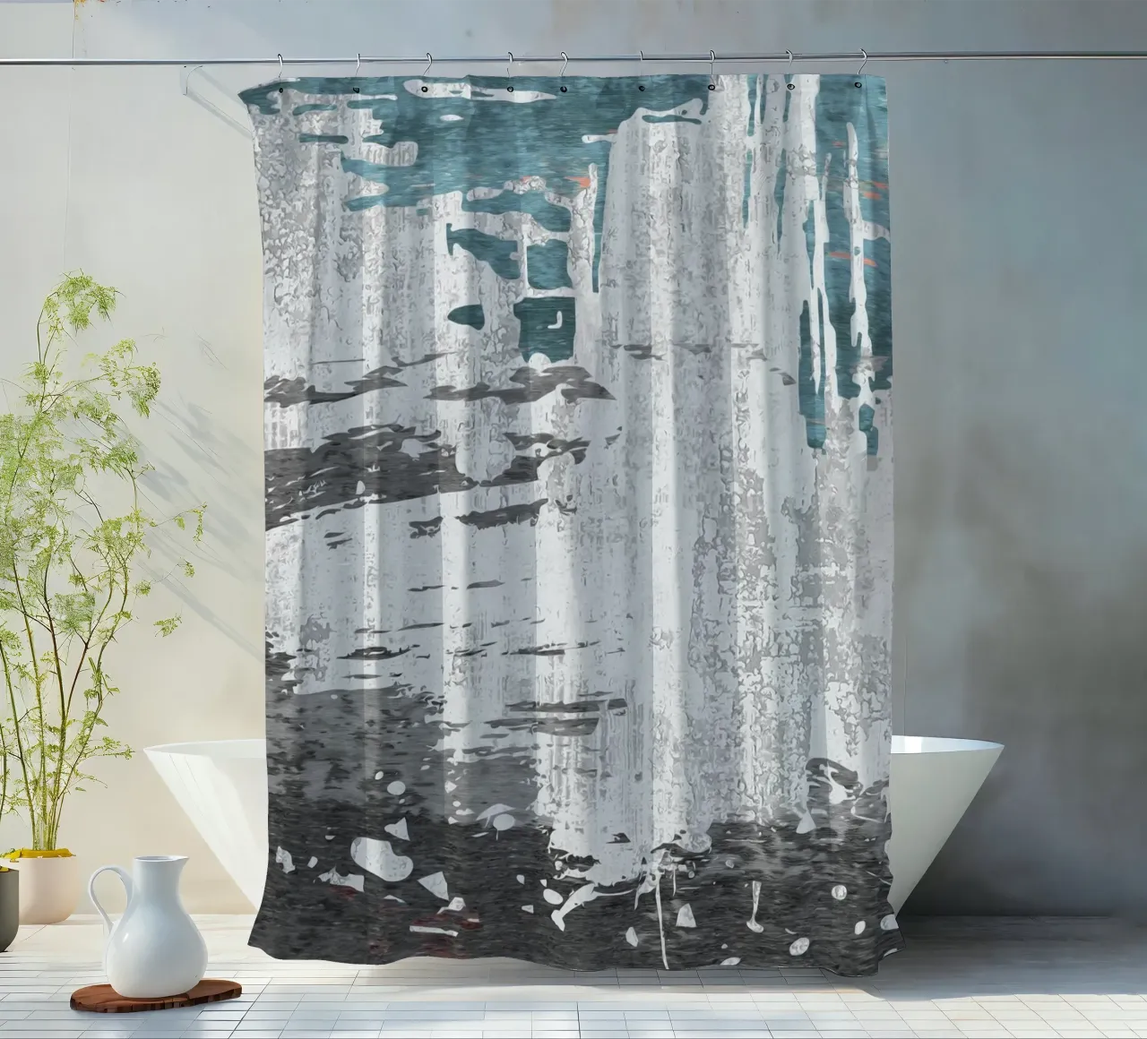abstract texture splash tenda da doccia da vintageshop