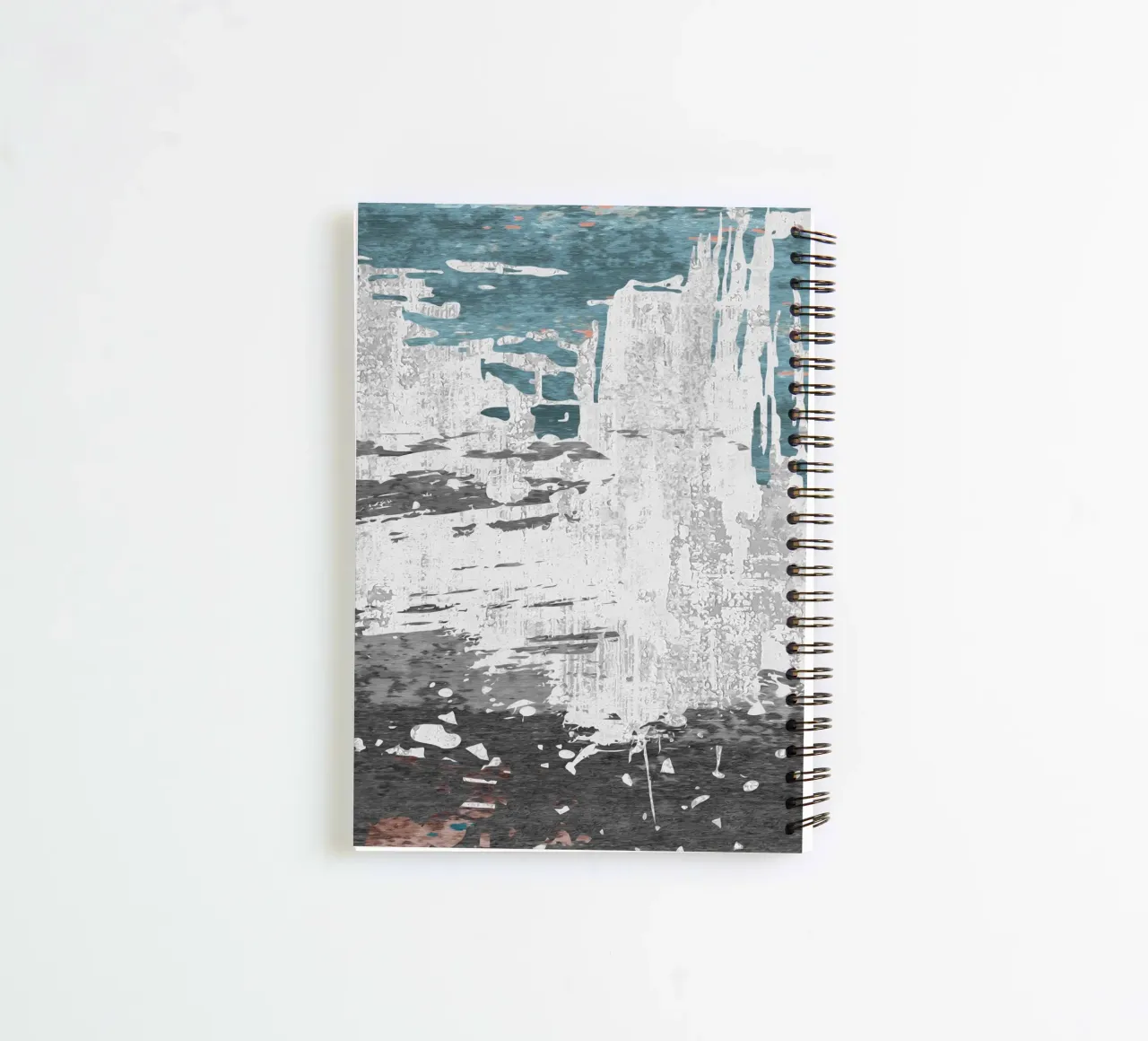 abstract texture splash spiral notebook by vintageshop