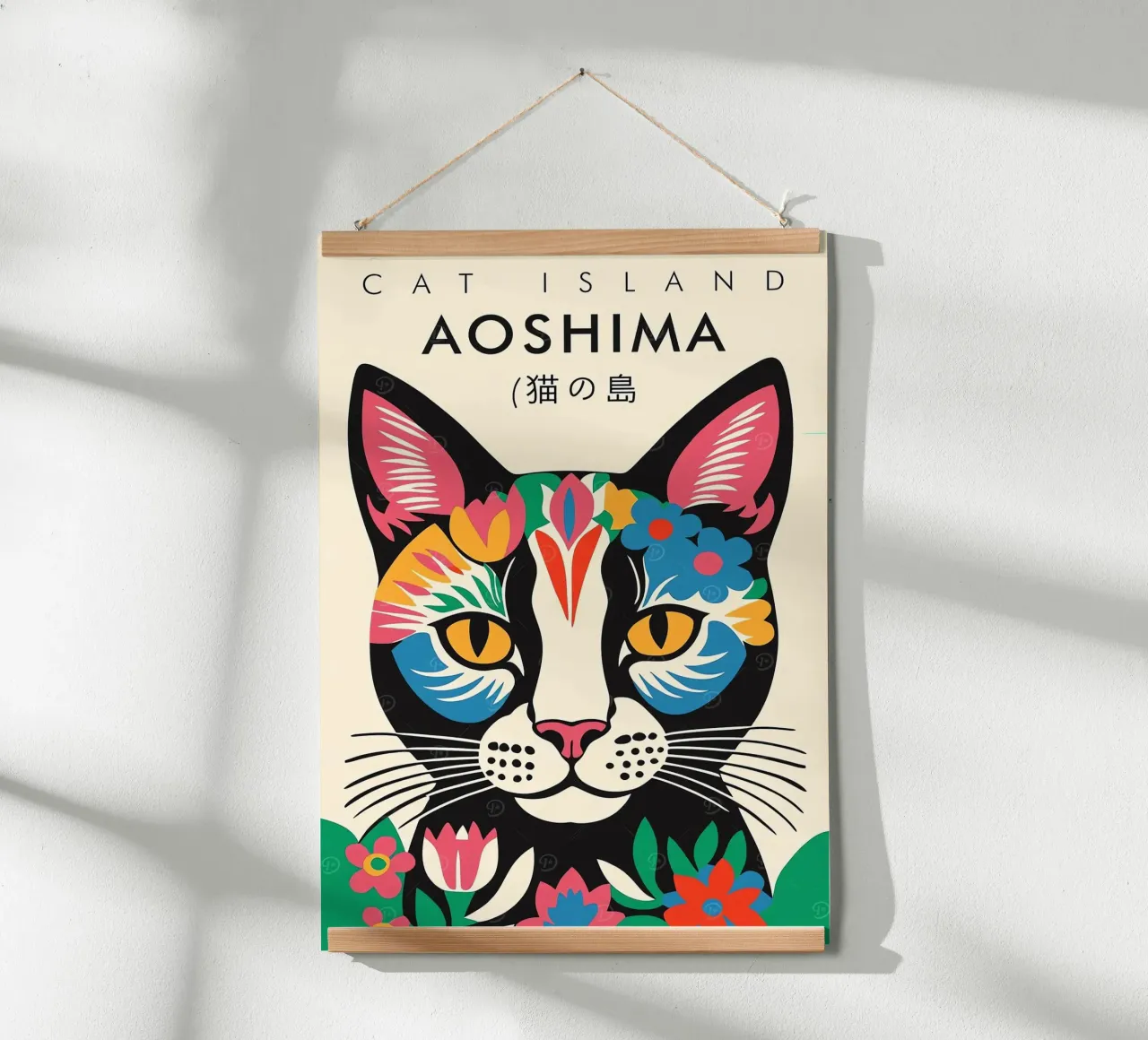 Isola dei gatti Aoshima poster da Arjun