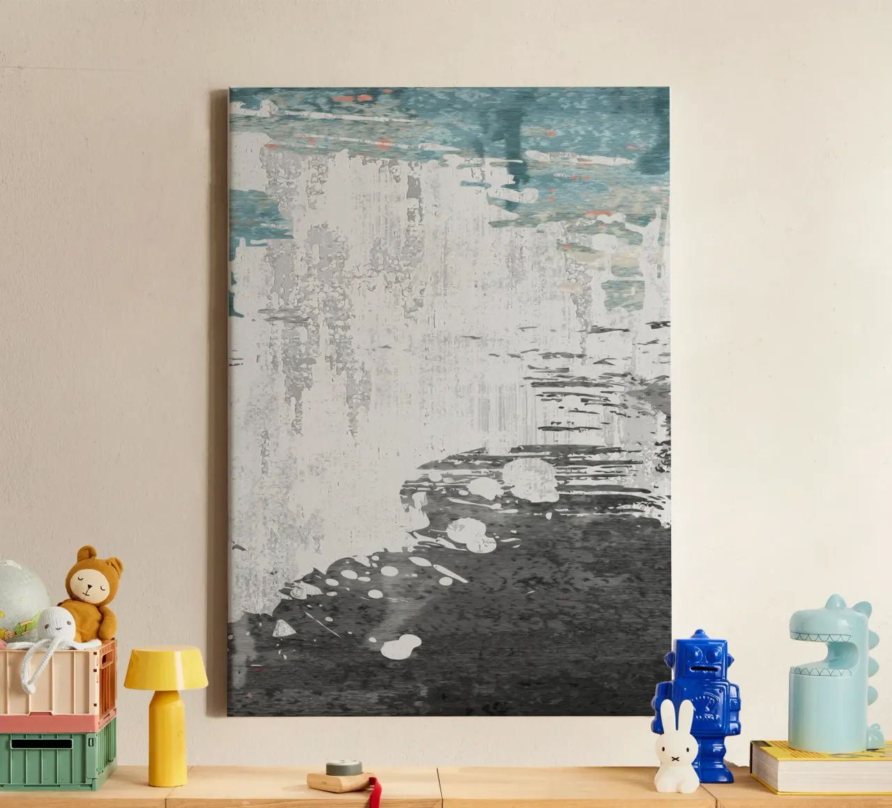abstract texture fresh tela con Cornice a cassetta da vintageshop