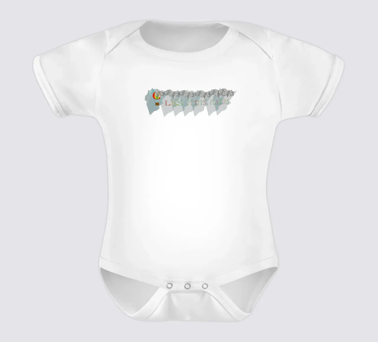 Mongolfiera body neonato maniche corte da Design Plaisirs