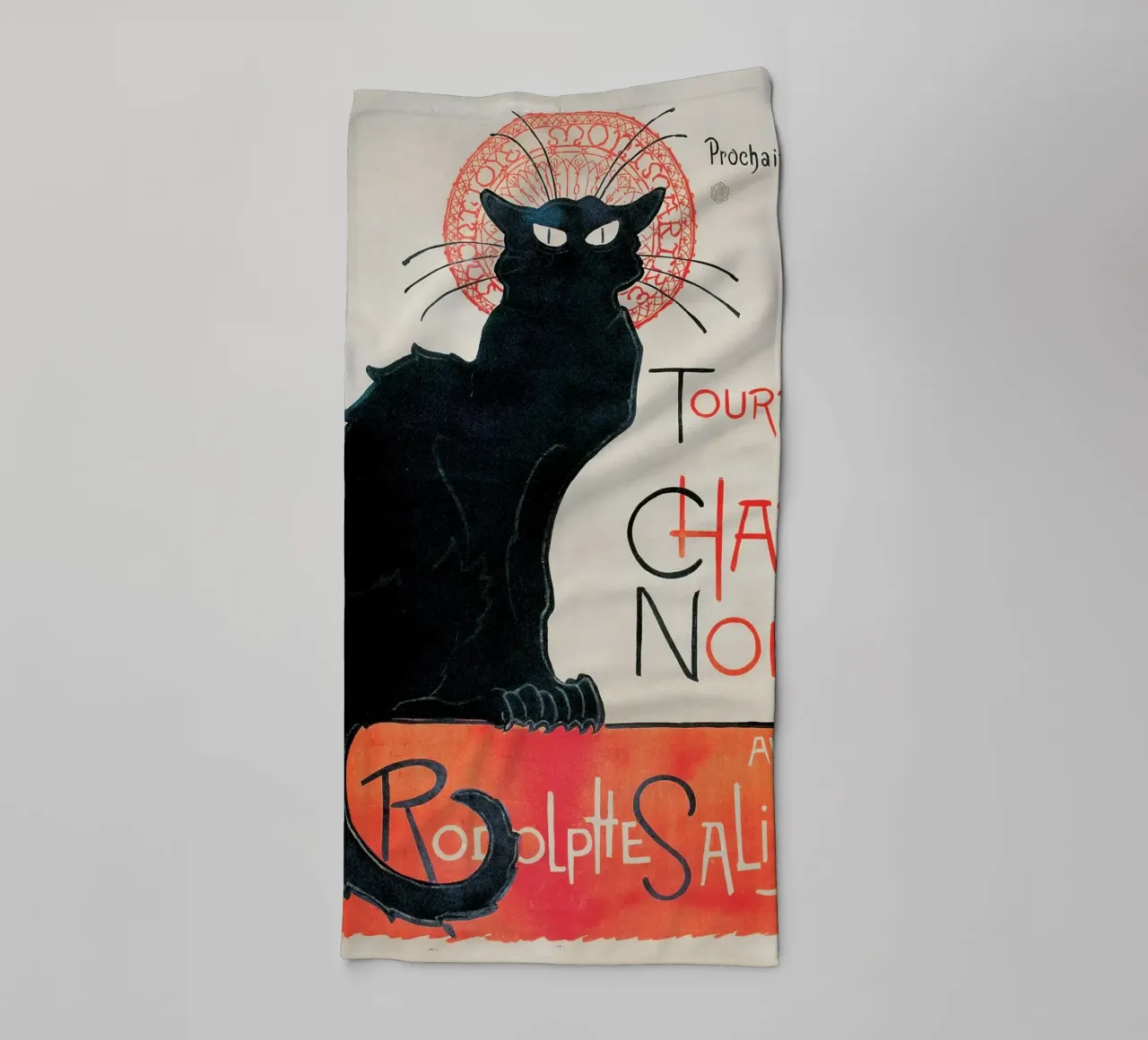 "Tournée du Chat Noir" di Théophile Alexandre Steinlen asciugamano da bagno da Art History
