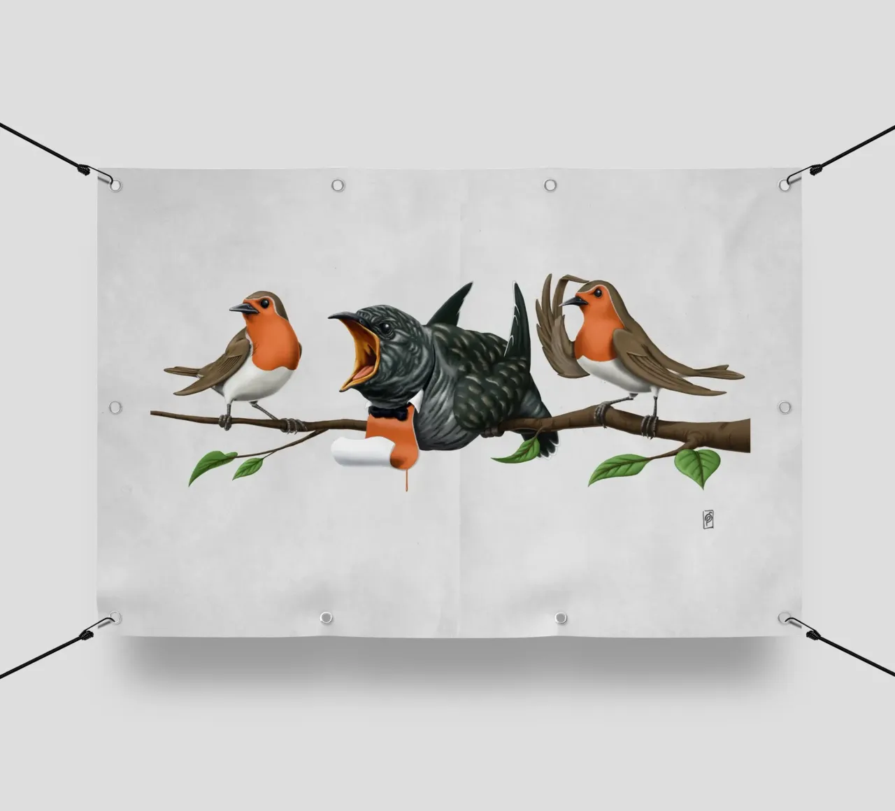 Cock Robin (Wordless) telo in pvc da Rob Art | Illustration