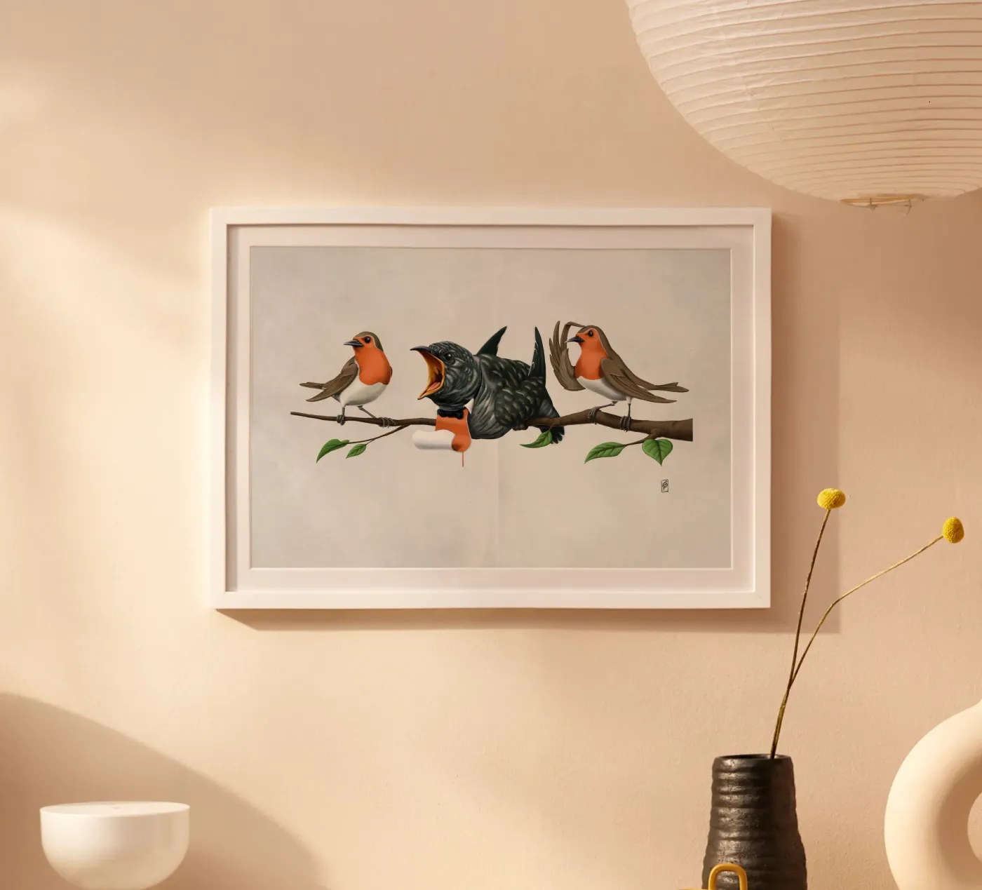 Cock Robin (Wordless) poster da Rob Art | Illustration