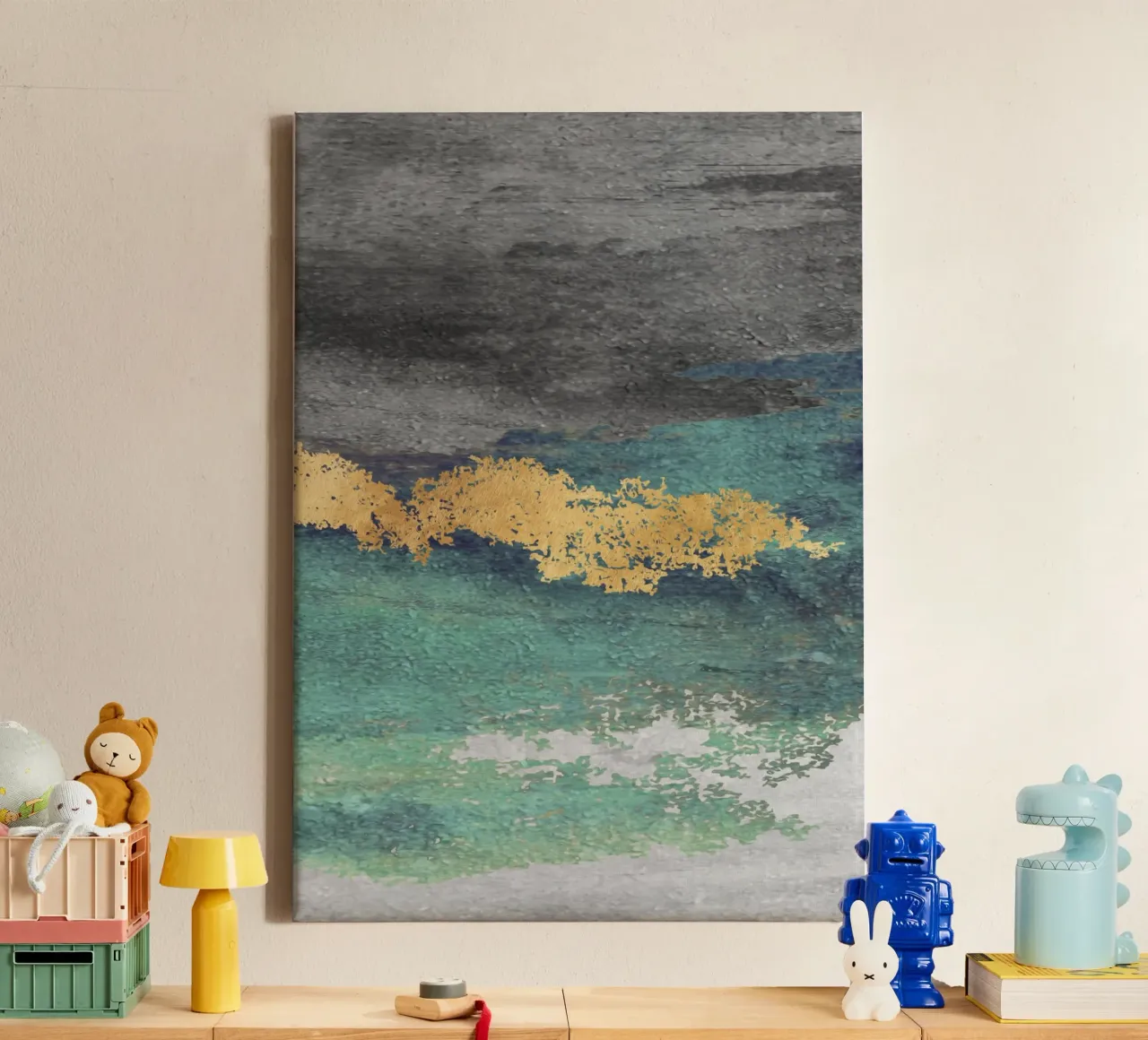 abstract texture gold tela da vintageshop