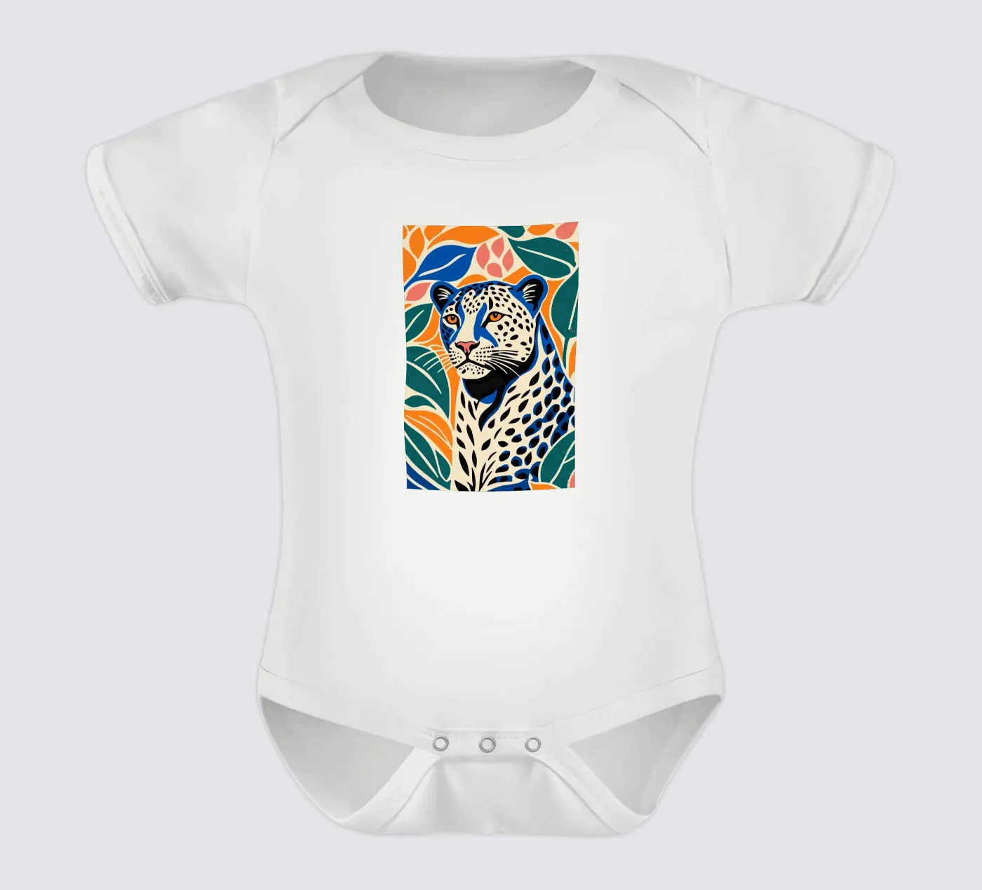 Cheetah Kurzarm Babybody von Arjun