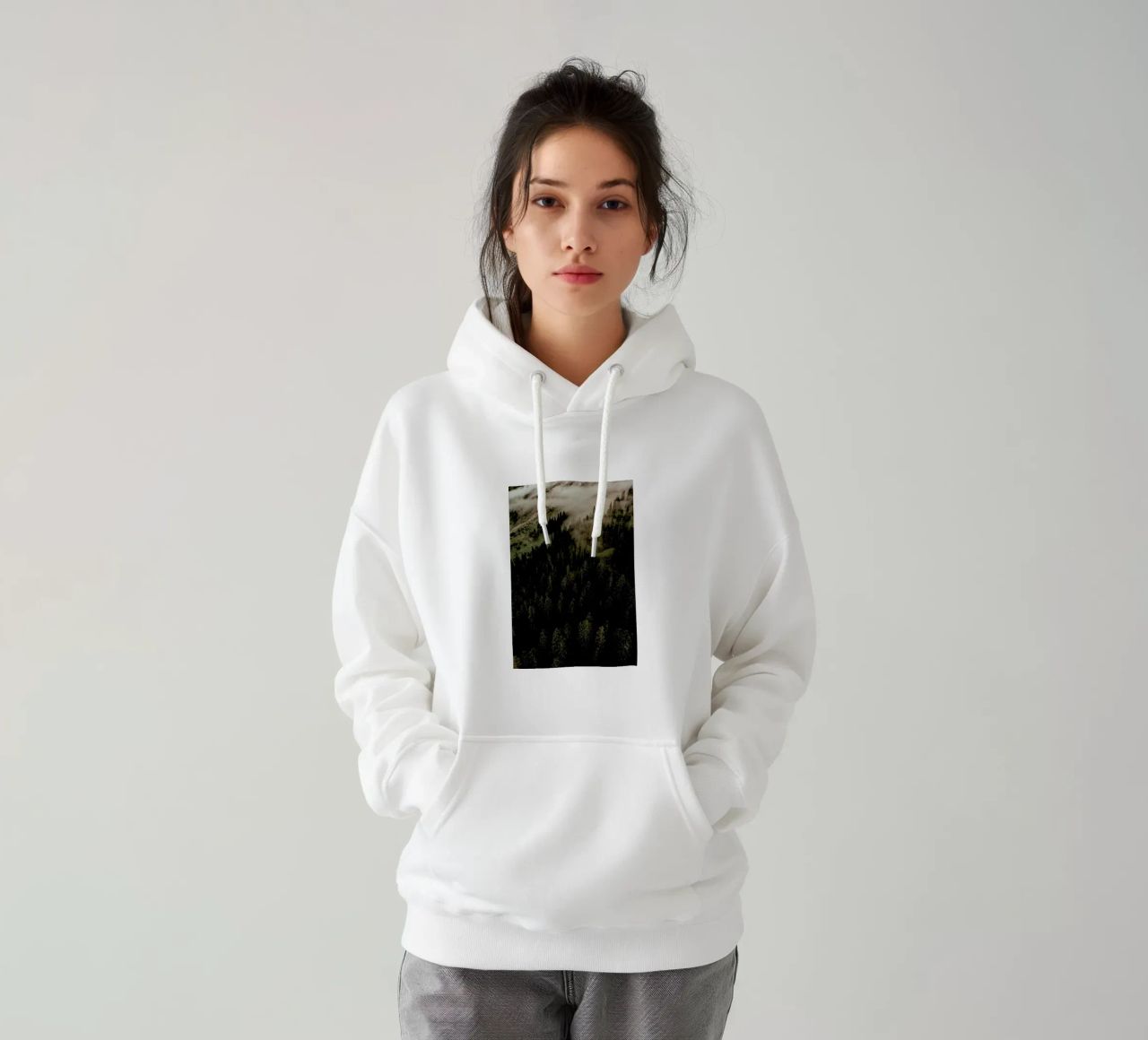 Calm Mornings And Clouds felpa con cappuccio da Sebastian Hilgetag