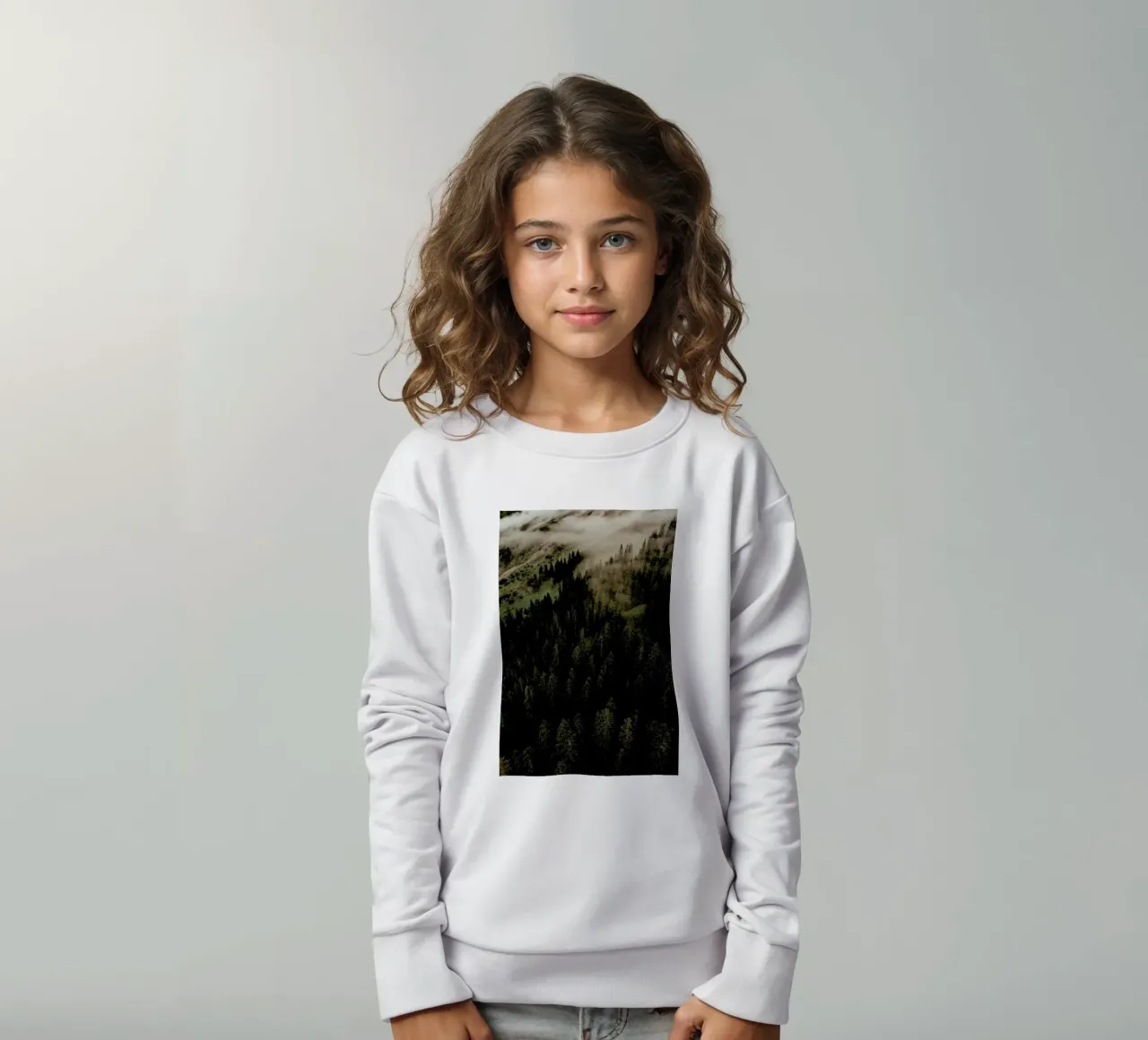 Calm Mornings And Clouds felpa bambino da Sebastian Hilgetag