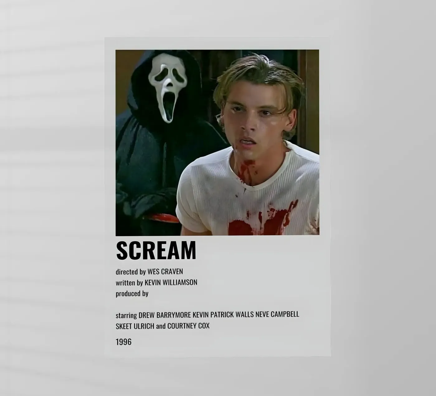 SCREAM backlit folie van MVFminimalist