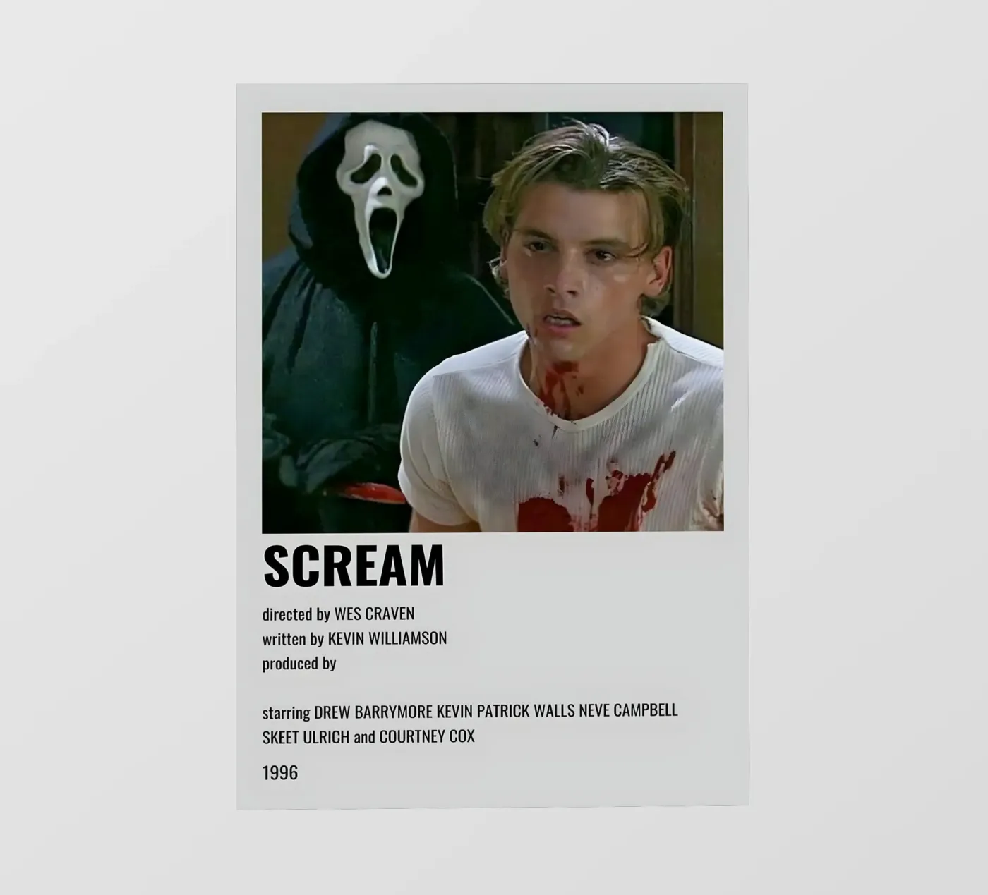 SCREAM backlit folie van MVFminimalist