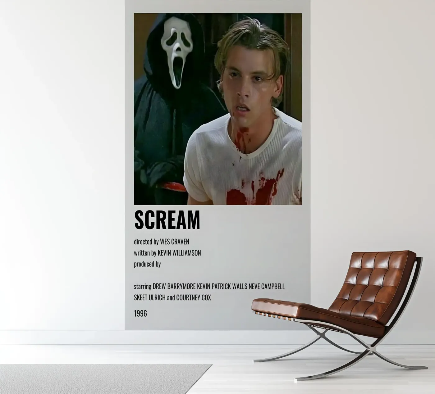 SCREAM fotobehang van MVFminimalist