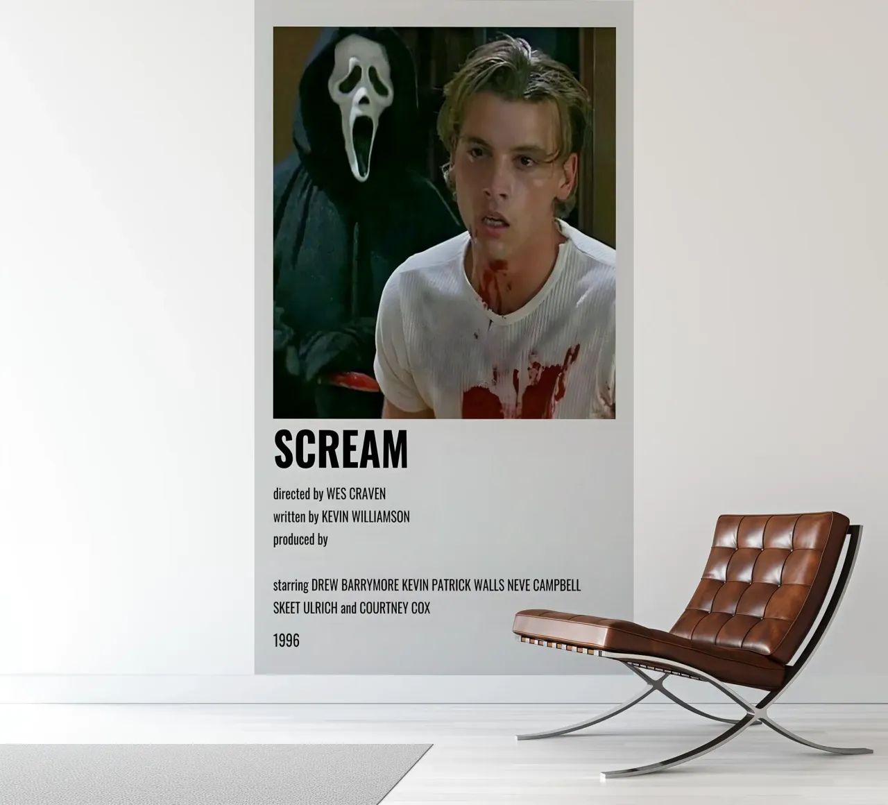 SCREAM fotobehang van MVFminimalist