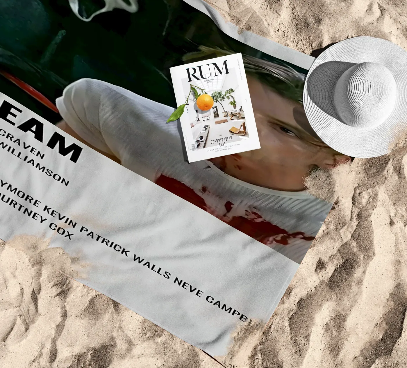 SCREAM beach towel by MVFminimalist