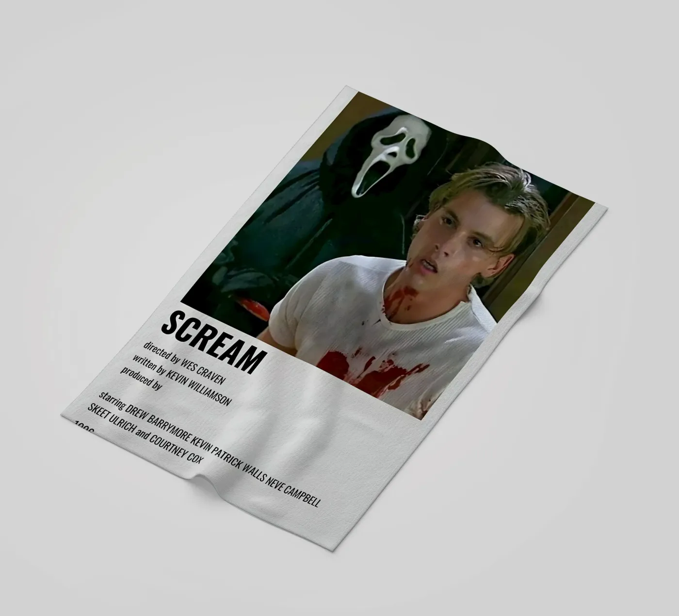 SCREAM beach towel by MVFminimalist