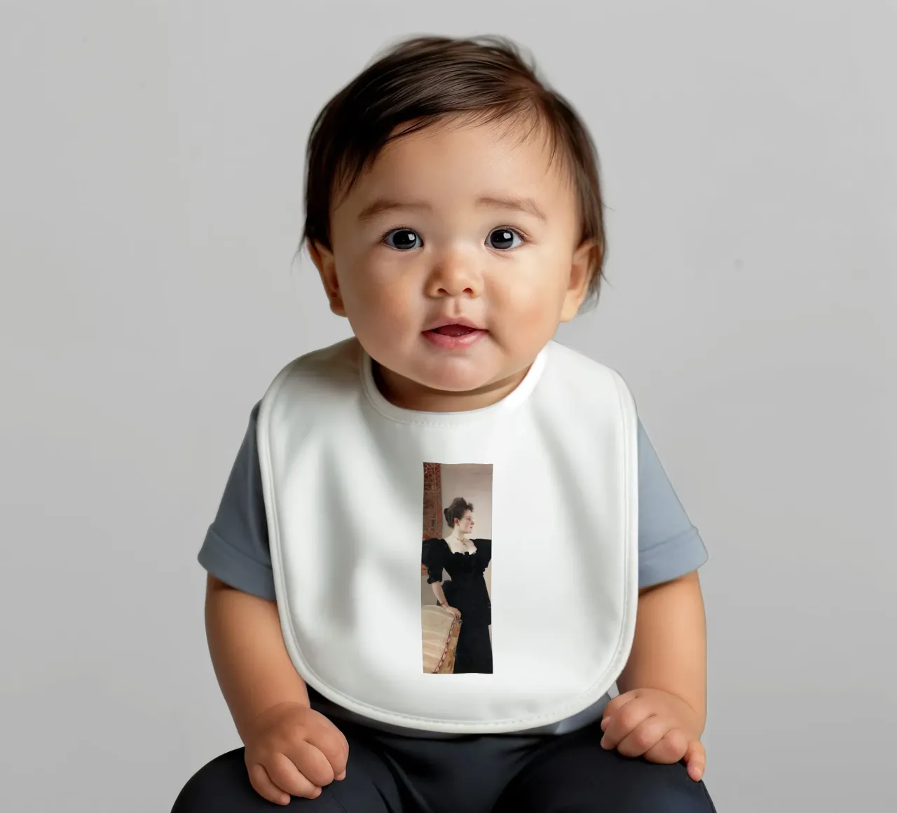 Gustav Klimt’s Portrait of a Lady baby bib by Gustav Klimt ART Prints