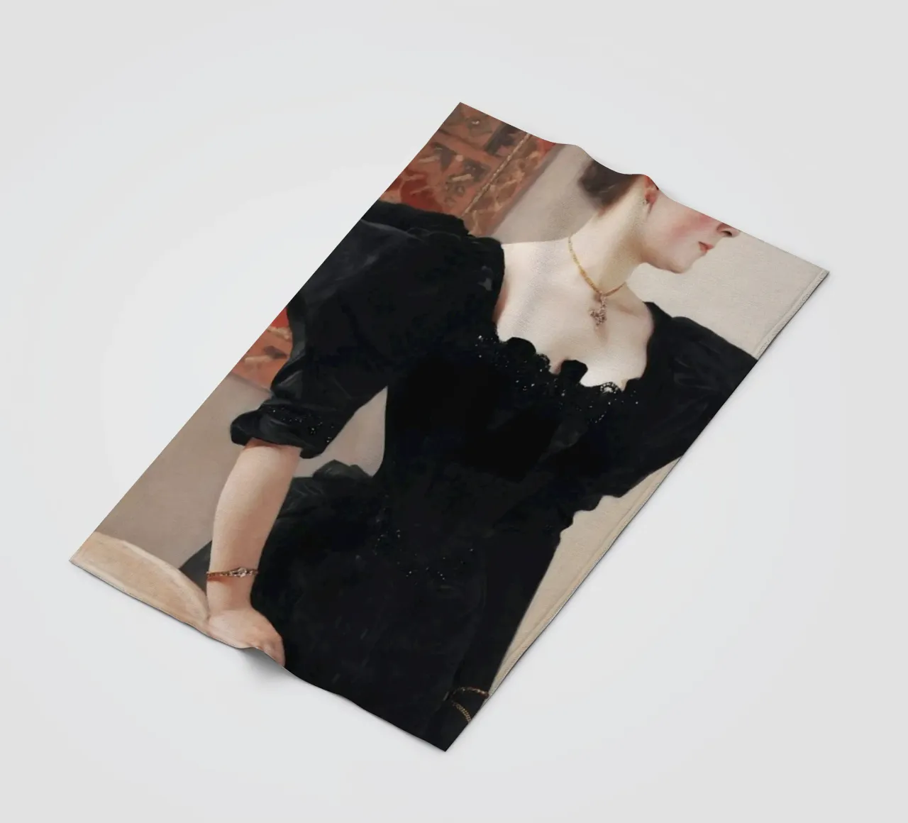 Gustav Klimt’s Portrait of a Lady fleece blanket by Gustav Klimt ART Prints