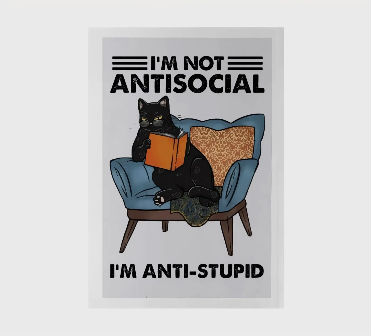 I'M NOT ANTISOCIAL, I'M ANTI-STUPID notebook by Arjun