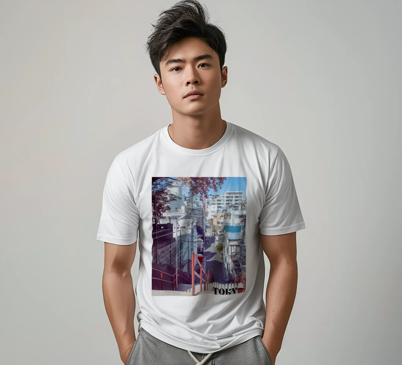 Your Name Stairs Tokyo t-shirt da Cinema East