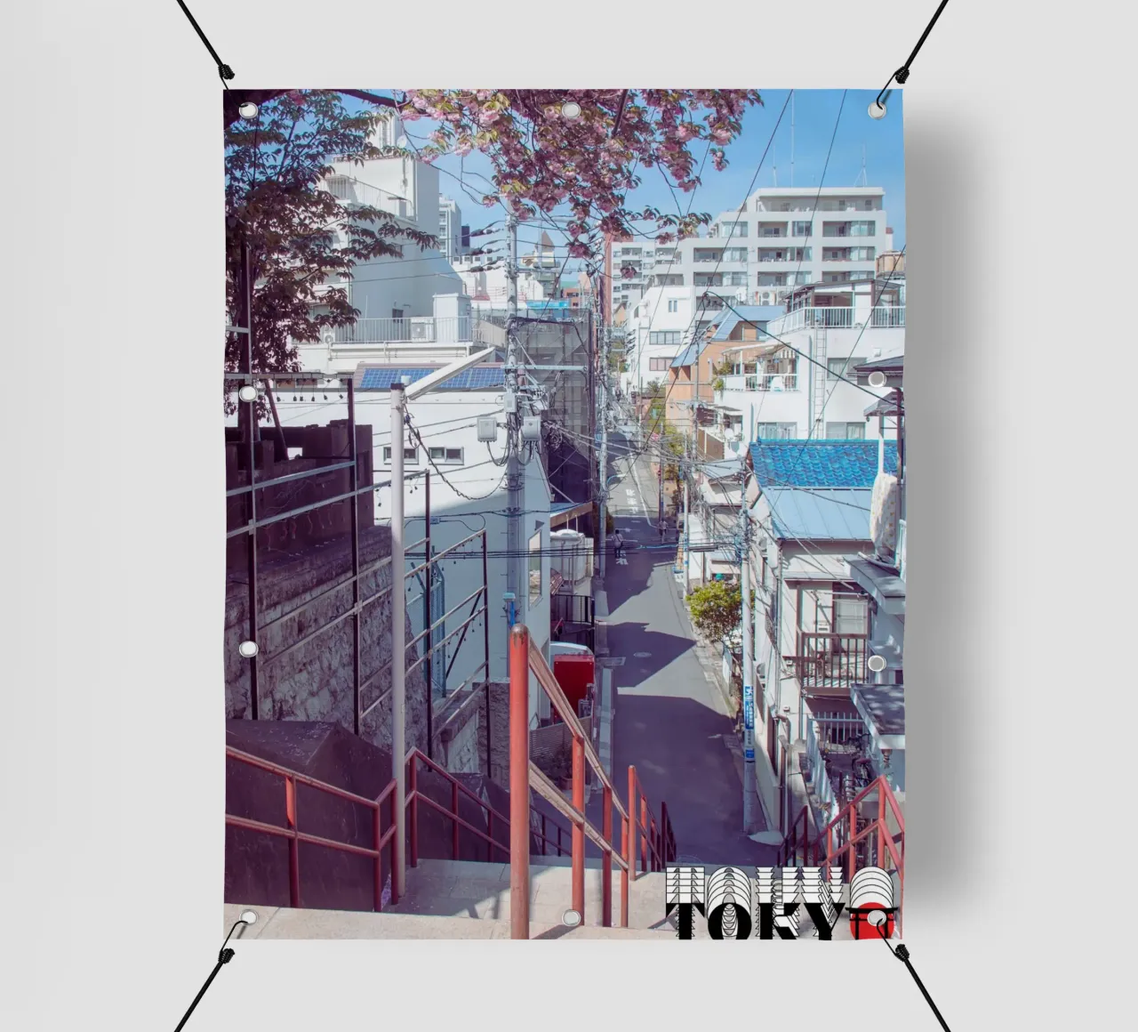 Your Name Stairs Tokyo telo in pvc da Cinema East