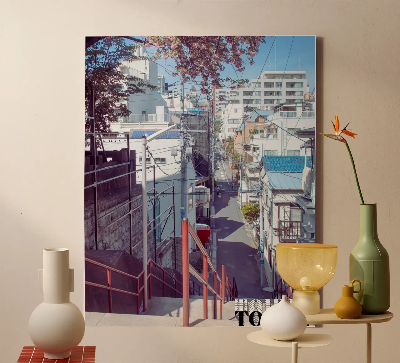 Your Name Stairs Tokyo canvas by Cinema East