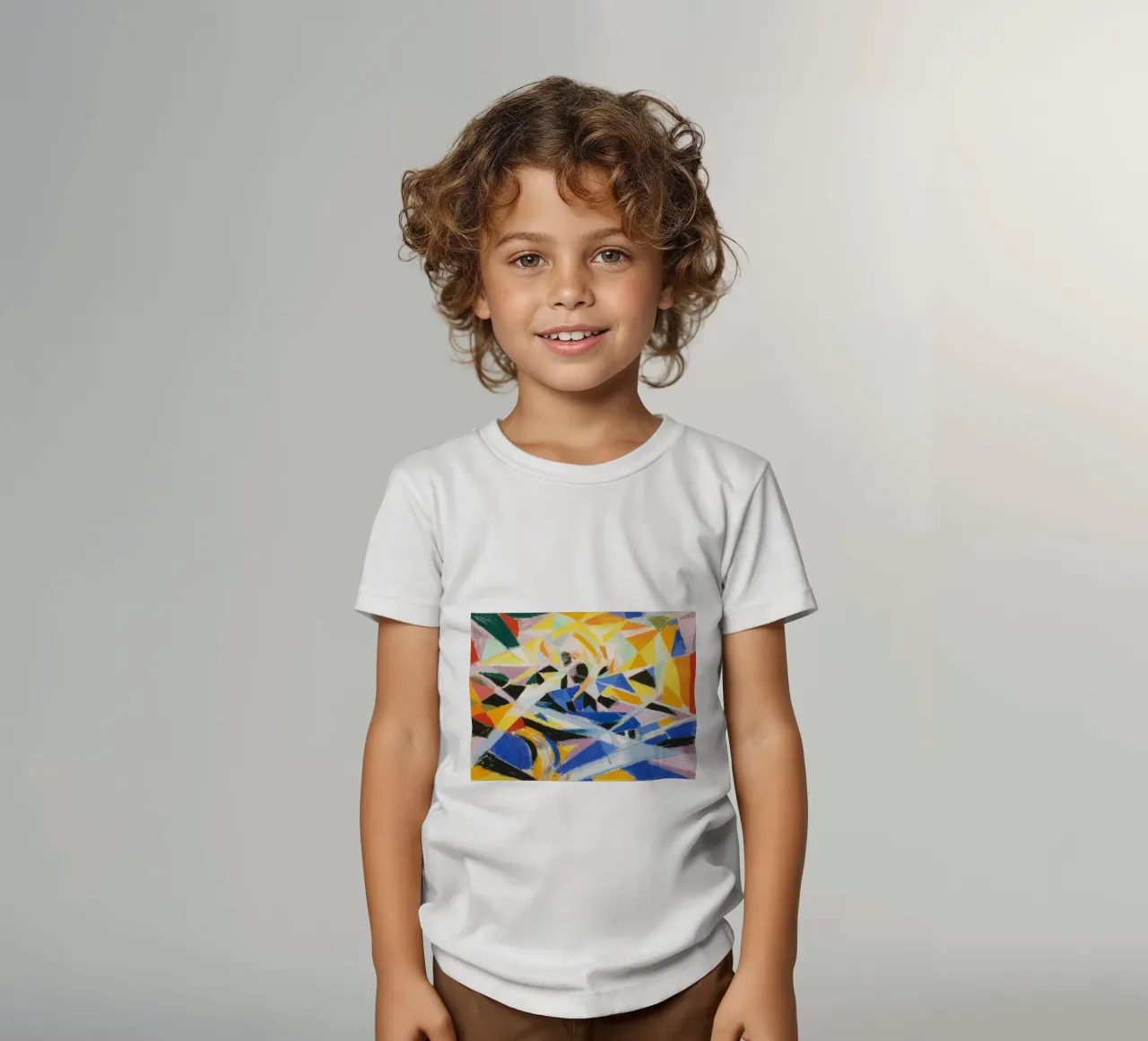 Die futuristische Komposition von Joseph Stella Kinder T-Shirt von Venus Art