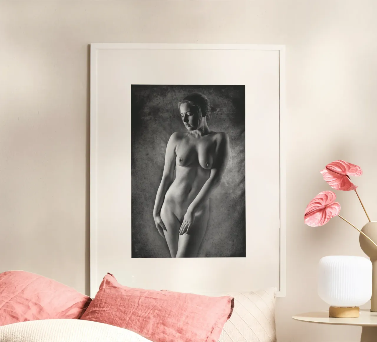 Amber Art Nude Mono hahnemühle by Dave Hare Photography
