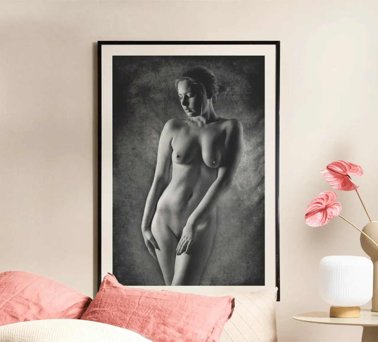 Amber Art Nude Mono hahnemühle by Dave Hare Photography