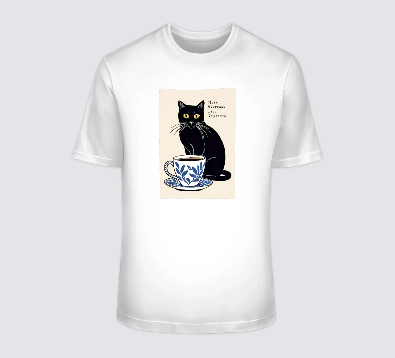 Meer Espresso Minder Depresso t-shirt van Arjun