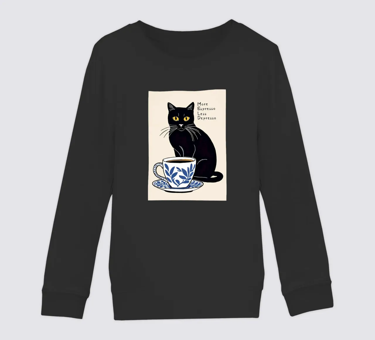 More Espresso Less Depresso felpa bambino da Arjun
